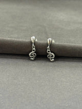 Music charm earrings