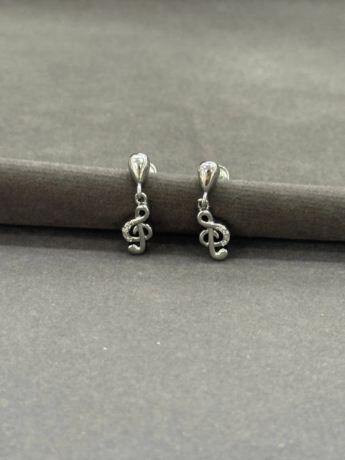 Music charm earrings