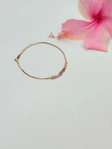 Rose Gold Multicolor Infinity Bracelet