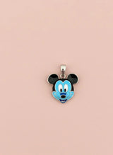 Pendant with a cartoon character design on a beige background