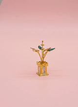 Gold Plated Tulasi Plant Idol