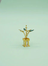 Gold Plated Tulasi Plant Idol