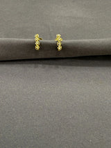 Gold-Plated J-Type Heart Studs